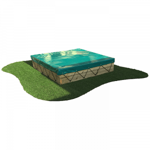 Children's Wooden Sandpit with PVC Cover